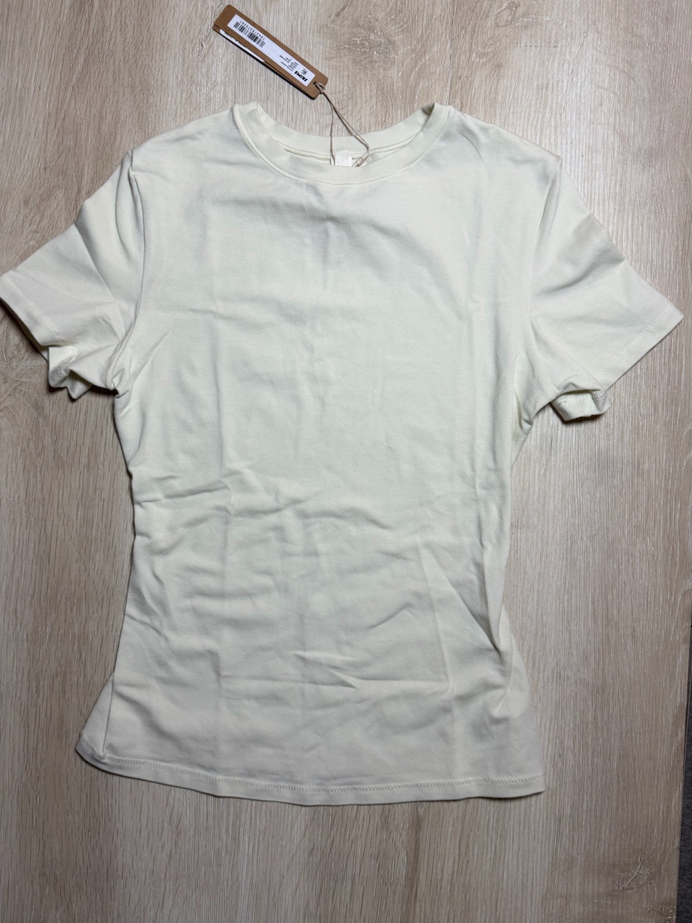 SKIMS Cotton Jersey T-Shirt in Bone Size Small NWT